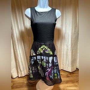 Disney Maleficent Glass Chiffon Dress Size Small NWT
